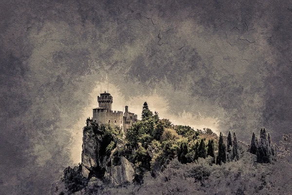 Fortaleza de Cesta, San Marino — Foto de Stock