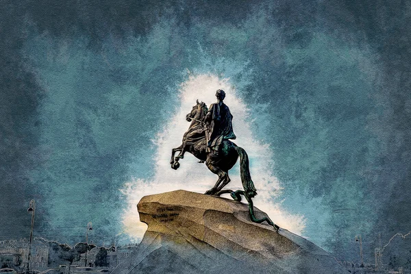 The Bronze Horseman — Stock Photo, Image