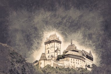 Karlstejn yeşil tepe, Prag Kalesi