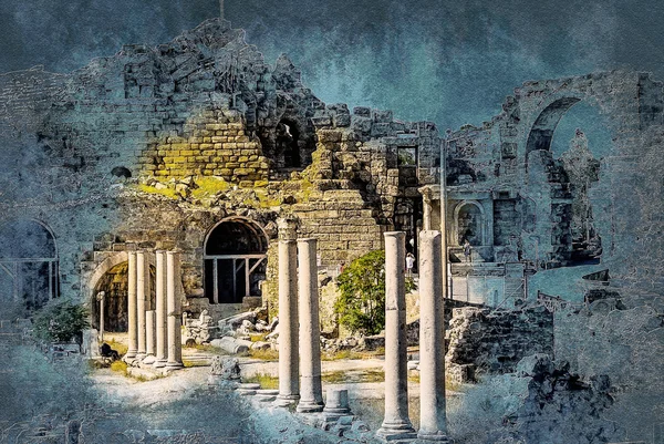 Ruínas da cidade antiga — Fotografia de Stock