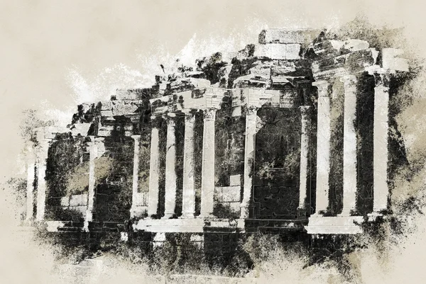 Az ókori város romjai — Stock Fotó