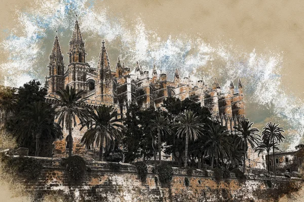 Kathedraal van Palma de Mallorca. — Stockfoto