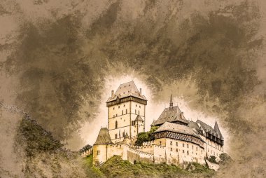 Karlstejn yeşil tepe, Prag Kalesi