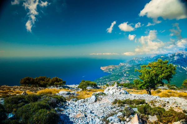 Beautiful mountains on the western part of Mallorca island, Spai — Stock Photo, Image