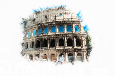 The Colosseum, an important monument clipart