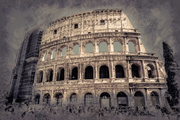 A Colosseum, egy fontos emlék — Stock Fotó