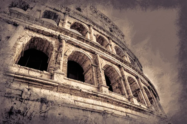 Koloseum, ważnym zabytkiem — Zdjęcie stockowe