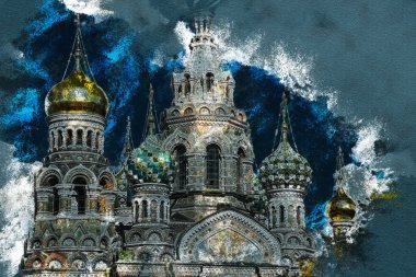 Kan, Saint-Petersburg, Rusya üzerinde kurtarıcı Kilisesi.