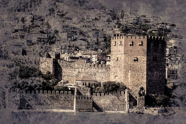 Castelo de alanya — Fotografia de Stock