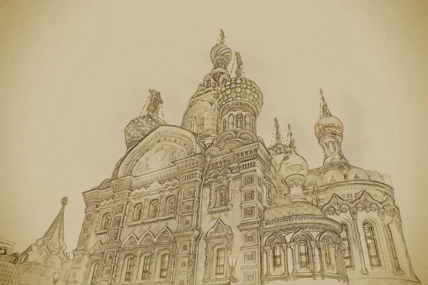 Church on Spilled Blood in Saint Petersburg, Russia. — Stock Photo, Image