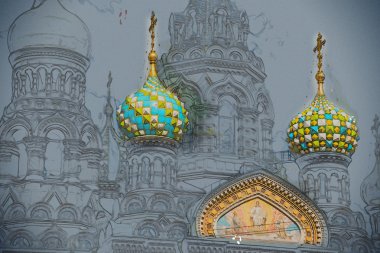 Kan, Saint-Petersburg, Rusya üzerinde kurtarıcı Kilisesi.