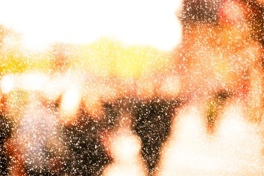 Kışın şehir commuters