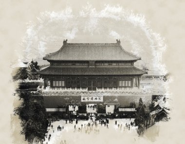 Pekin, Çin 'de yasak şehir.