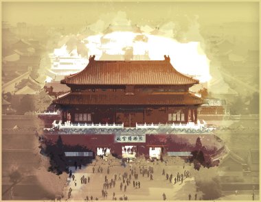 Pekin, Çin 'de yasak şehir.