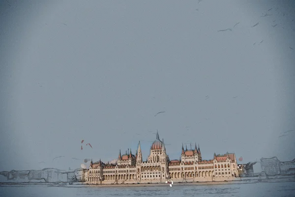 Edificio del Parlamento Budapest — Foto de Stock