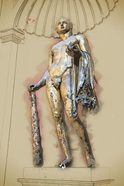 Hércules del Teatro de Pompeyo en los Museos Vaticanos — Foto de Stock