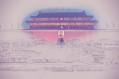 Tanrım ne kadar huzurlu - Beijin Sarayı Müzesi giriş kapısı