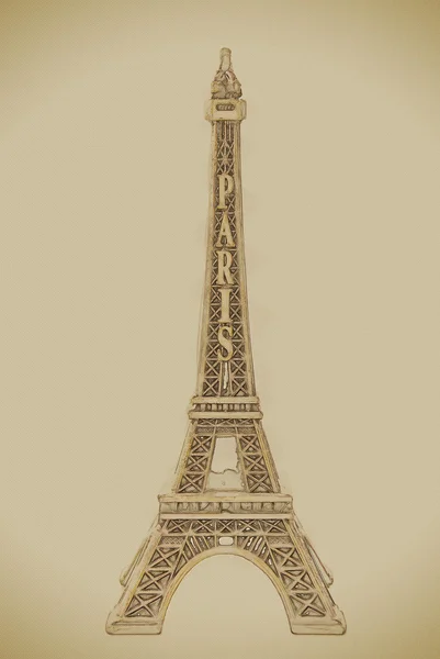 Kleines Modell des Eiffelturms — Stockfoto