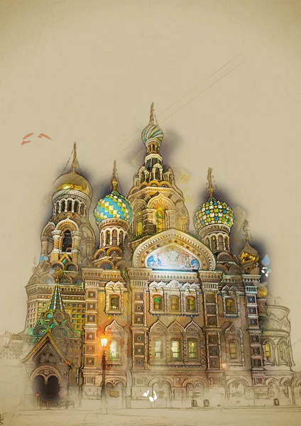 Church on Spilled Blood in Saint Petersburg, Russia. — Stock Photo, Image