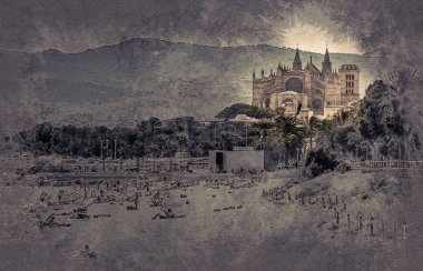 Görünüm beach, Palma de Mallorca