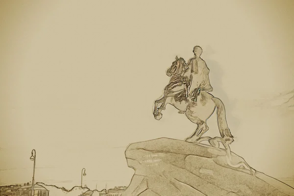 The Bronze Horseman — Stock Photo, Image