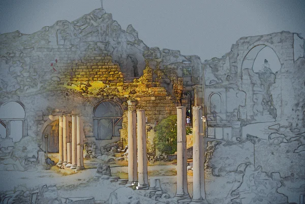 Ruïnes van de oude stad — Stockfoto