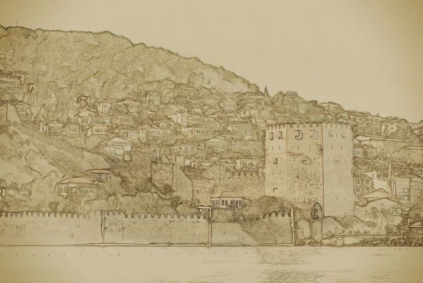 Κάστρο του alanya — Φωτογραφία Αρχείου