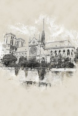 Notre dame ve tekne, seine görüntülemek
