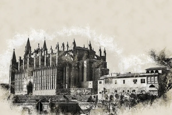 Kathedrale von Palma de Mallorca. — Stockfoto