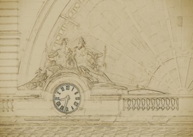 Saat, Gare de diye, Paris, Fransa