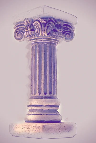 Column on white background — Stock Photo, Image