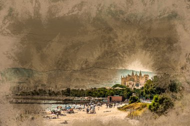 Görünüm beach, Palma de Mallorca