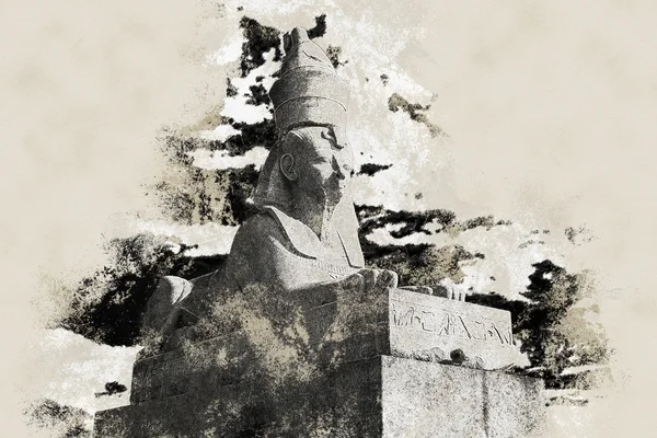アンティークのエジプトのスフィンクス — ストック写真