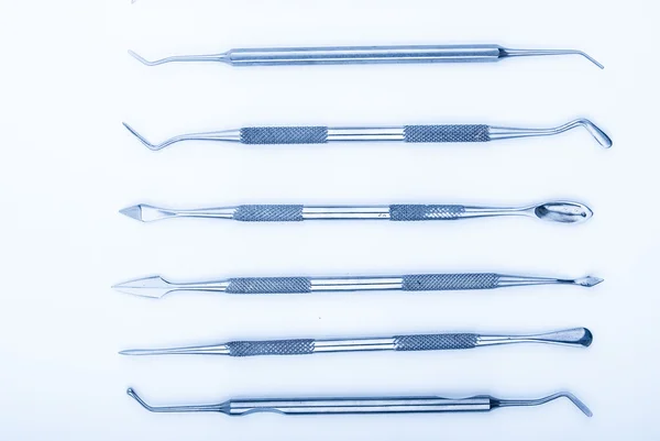 Close-up tandheelkundige instrumenten. — Stockfoto