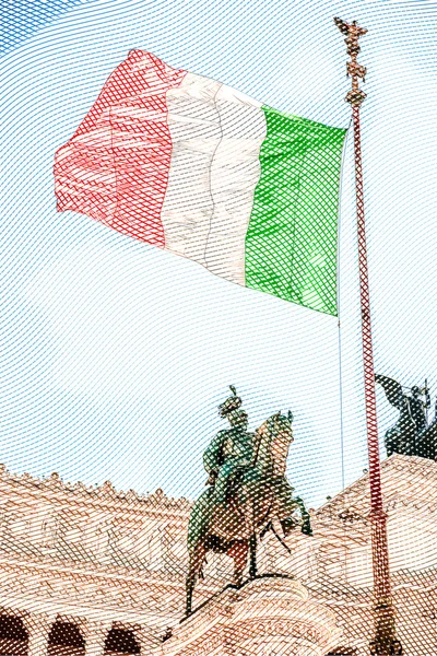 Memorial Vittoriano, Roma — Foto de Stock