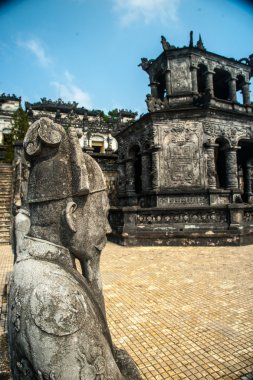 Hue, Vietnam için İmparator Khai Dinh Türbesi.