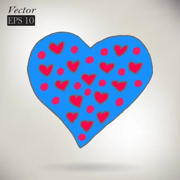 Corazón — Vector de stock