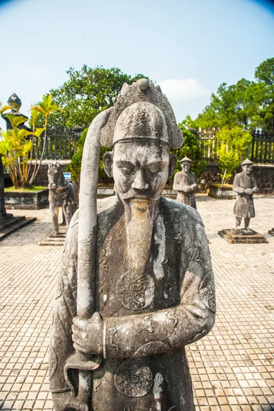 Tomb of Khai Dinh emperor in Hue, Vietnam. — Stock Photo, Image