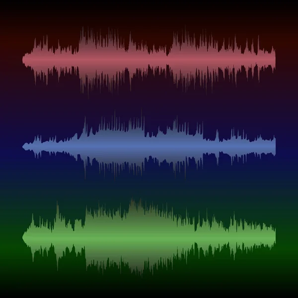カラフルな波形 — ストックベクタ