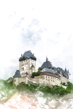 Karlstejn yeşil tepe, Prag Kalesi