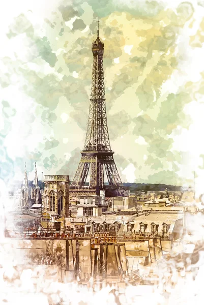 Tour eiffel — Image vectorielle