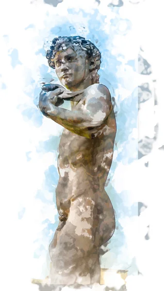 David par Michelangelo — Image vectorielle
