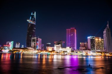 Cityscape ho chi minh geceleri