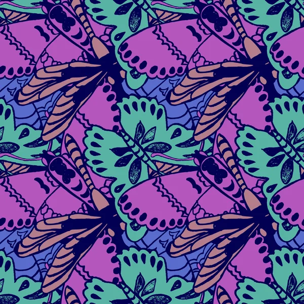 Papillon sans couture — Image vectorielle