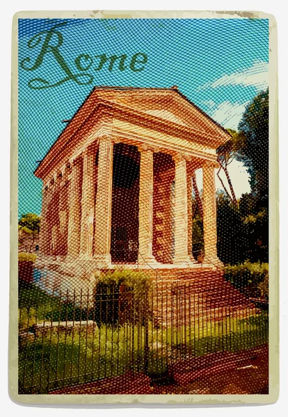 Temple de Fortuna Virilis — Image vectorielle