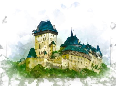 Karlstejn yeşil tepe, Prag Kalesi