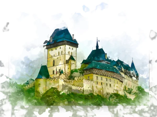Karlstejn yeşil tepe, Prag Kalesi