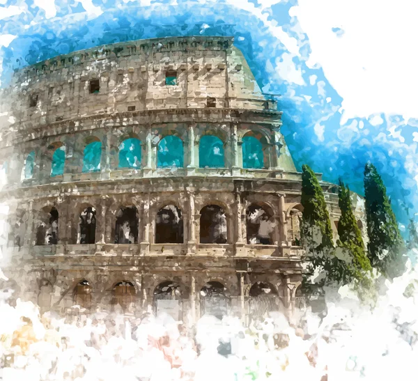Coliseo, Roma — Archivo Imágenes Vectoriales