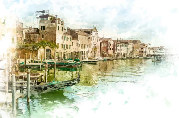 Vue à Venise — Image vectorielle