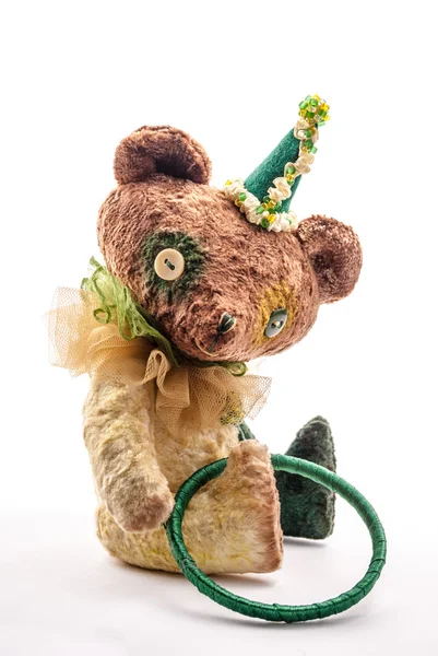 复古艺术泰迪熊玩具 — 图库照片